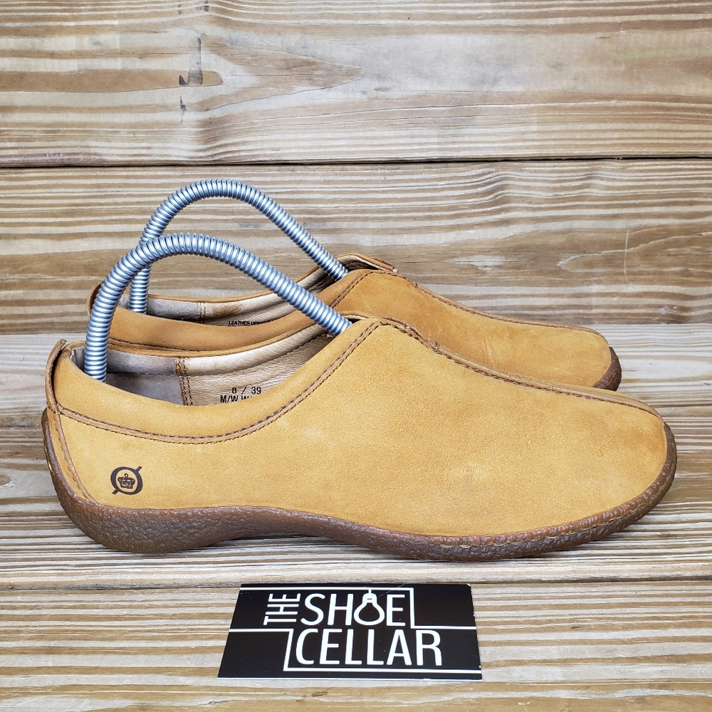 Born Shoes Women’s W1241 Slip On Split Toe Leather Shoes